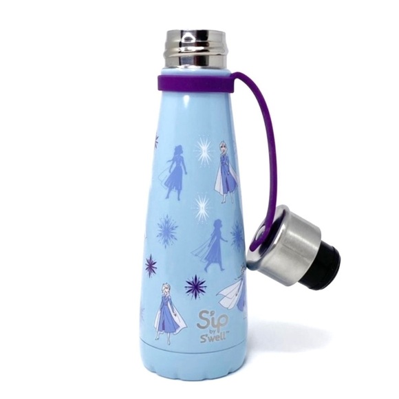 Frozen Water Bottle S’ip by S’well Disney II Elsa Stainless Steel Blue New - Picture 2 of 12